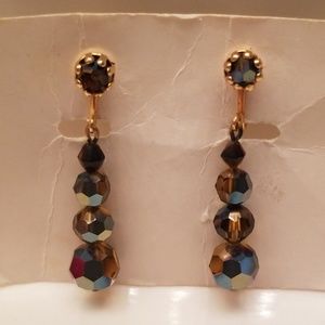 Vintage Costume Clip Earrings